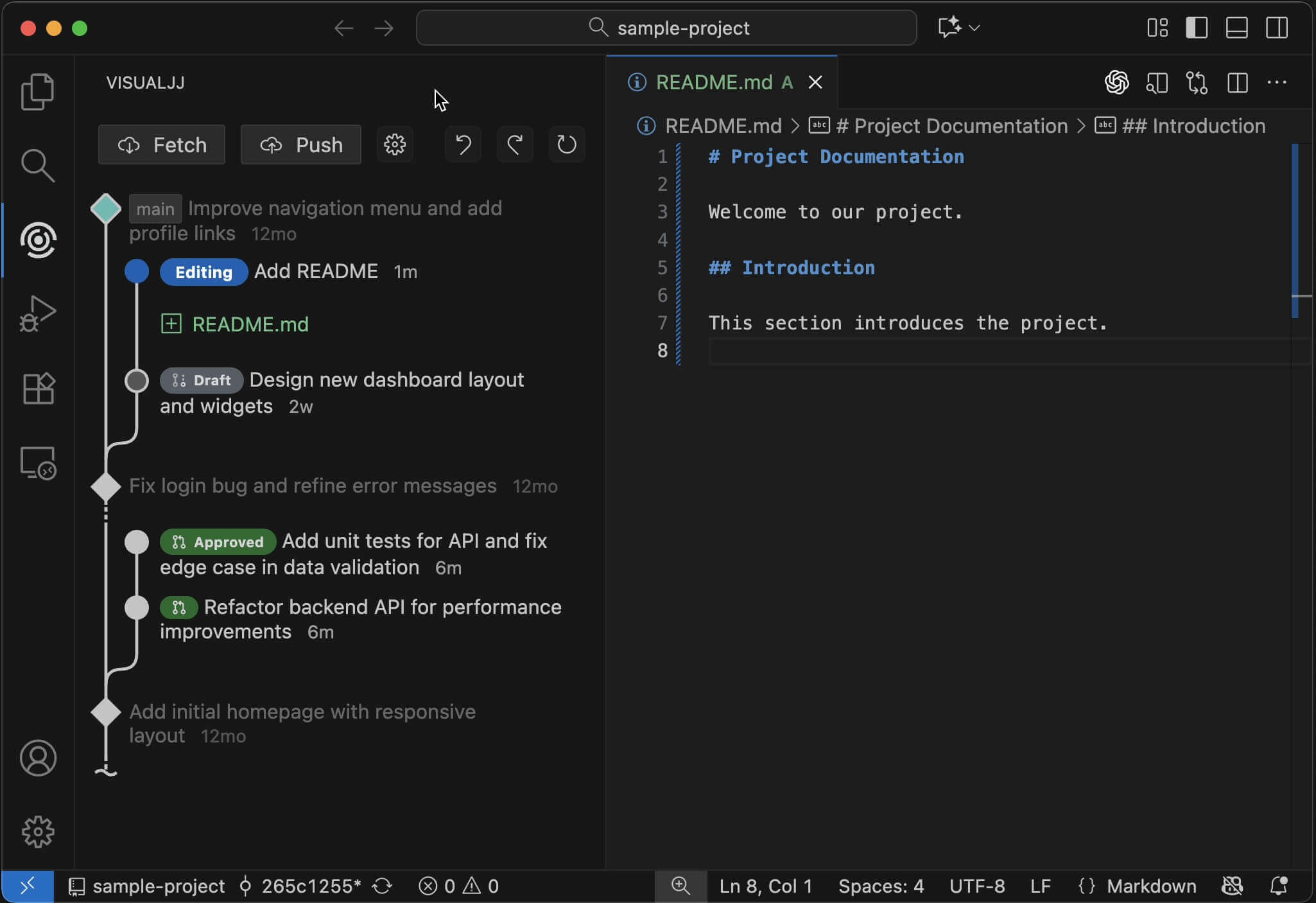 a screenshot of visualjj